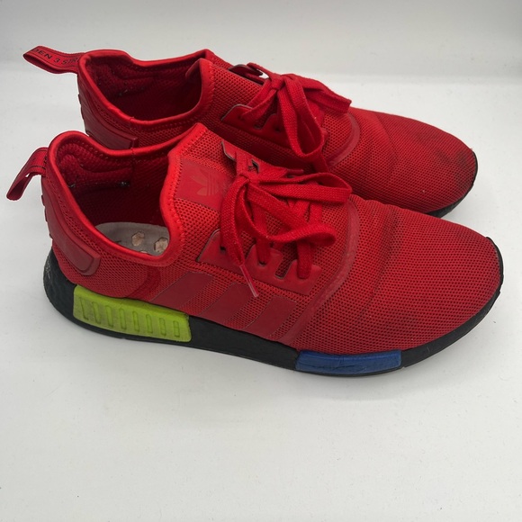 Adidas NMD R1 Multicolor Red Blue Yellow Mens Size 11 - Picture 4 of 8